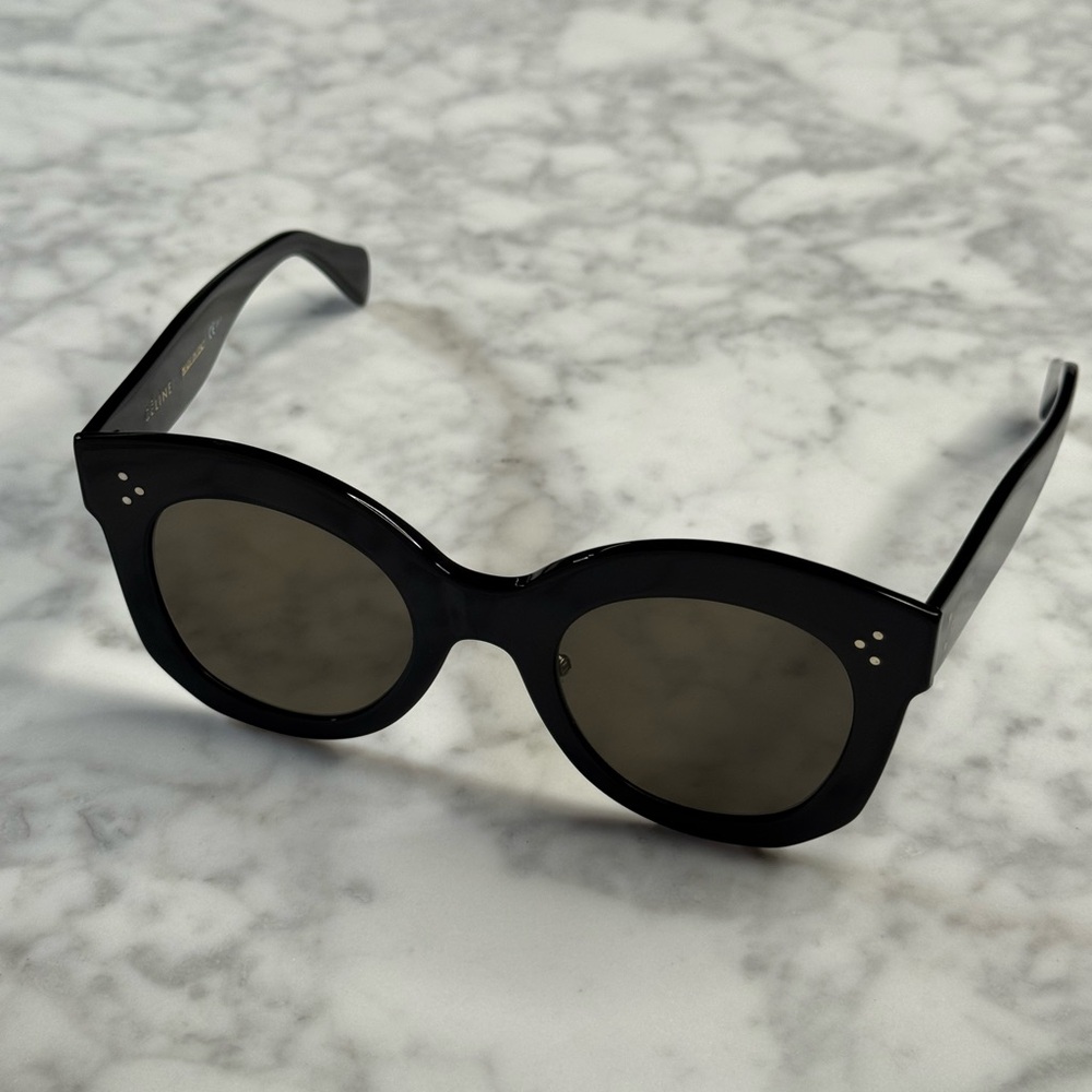 Céline OverSized Black Cat Eye Sunglasses - Picture 5 of 8